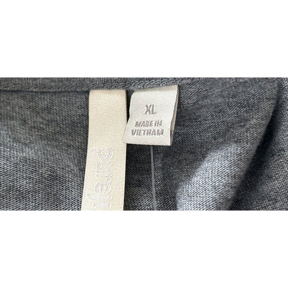 NEW! J. Jill PIMA Cotton Dress Gray A-Line Sleeveless Pitched Fronts Crewneck Si - Picture 7 of 9